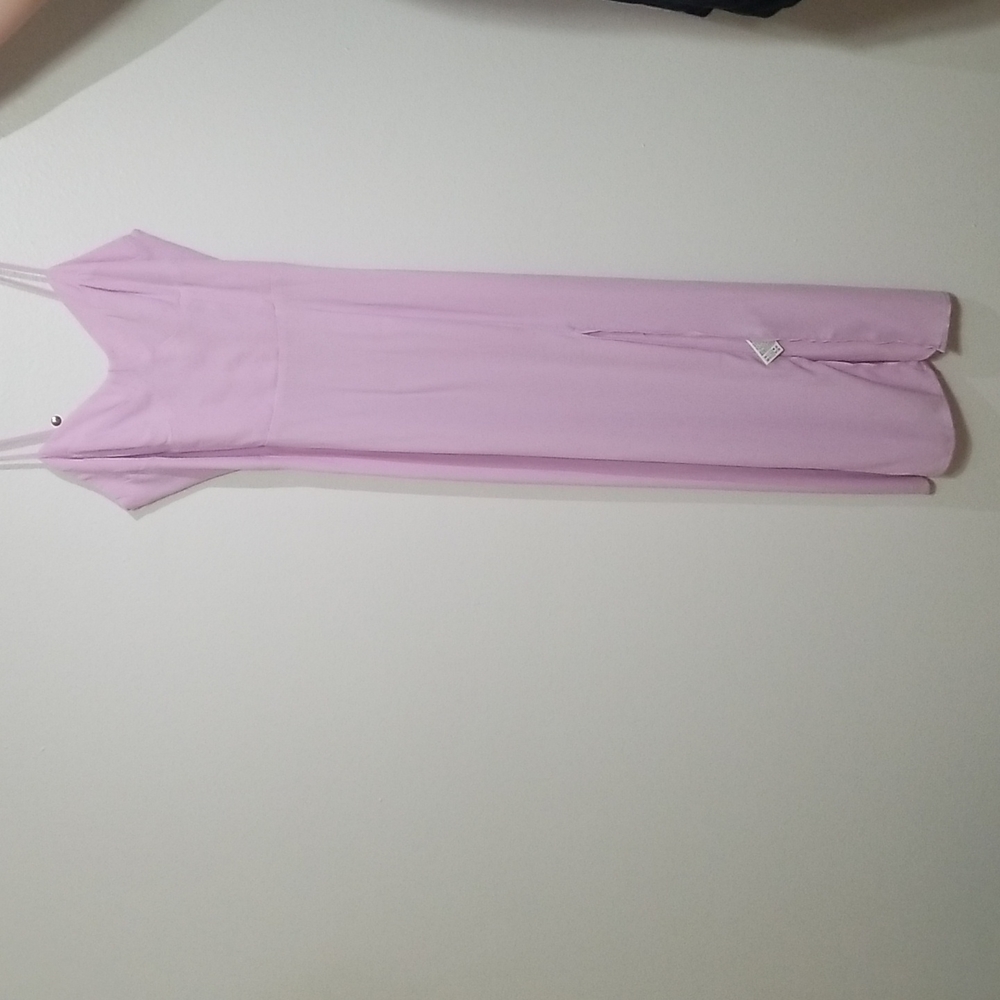 Lavender Strap Slip Woven Dress